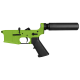 AR-15 Completed Lower Receiver with Pistol Buffer Tube Assembly & Lower Parts Installed - Cerakote Zombie Green