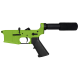 AR-15 Completed Lower Receiver with Pistol Buffer Tube Assembly & Lower Parts Installed - Cerakote Zombie Green