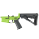 AR-15 Completed Lower Receiver with Collapsible Mil Spec Stock - Zombie Green
