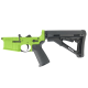 AR-15 Completed Lower Receiver with Collapsible Mil Spec Stock - Zombie Green