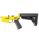 AR-15 Completed Lower Receiver with Adjustable Slim Line Stock - Lemon Zest