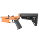 AR-15 Completed Lower Receiver with Adjustable Slim Line Stock - Tequila Sunrise Orange