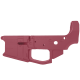 AR-15 Stripped Billet Aluminum Lower Receiver - Cerakote Cranberry Frost