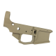 AR-15 Stripped Billet Aluminum Lower Receiver - Cerakote Magpul FDE