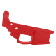 AR-15 Stripped Billet Aluminum Lower Receiver - Cerakote Red