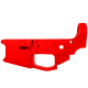 AR-15 Stripped Billet Aluminum Lower Receiver - Cerakote Red