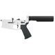AR-15 Completed Billet Lower Receiver with 6-Position Buffer Tube - Cerakote Storm Trooper White