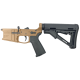 AR-15 Completed Billet Lower Receiver with Collapsible Mil Spec Stock- Cerakote BURNT BRONZE