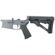 AR-15 Completed Billet Lower Receiver with Collapsible Mil Spec Stock- SNIPER GREY