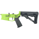 AR-15 Completed Billet Lower Receiver with Collapsible Mil Spec Stock- Zombie Green