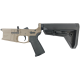 AR-15 Completed Billet Lower Receiver with Collapsible Slim Mil Spec Stock- Cerakote MAGPUL FDE