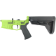 AR-15 Completed Billet Lower Receiver with Collapsible Slim Mil Spec Stock - Zombie Green
