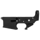 AR-15 Lower Receiver Stripped With ABC Logo / USA Flag Engraved - Black Anodized