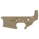 AR-15 Lower Receiver Stripped With ABC Logo / USA Flag Engraved - Magpul FDE