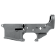 AR-15 Lower Receiver Stripped With ABC Logo / USA Flag Engraved - Tungsten