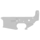 AR-15 Lower Receiver Stripped With ABC Logo / USA Flag Engraved - Storm Trooper White