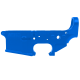 AR-15 Lower Receiver Stripped With ABC Logo - Flame Blue