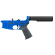 AR-15 Completed Lower Receiver with 6 Position Buffer Tube & Lower Parts Installed - Flame Blue