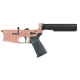 AR-15 Completed Lower Receiver with 6 Position Buffer Tube & Lower Parts Installed - Rose Gold