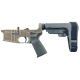 AR-15 Completed Lower Receiver with Adjustable SB Tactical Brace Assembly & Lower Parts Installed - Flat Dark Earth