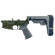 AR-15 Completed Lower Receiver with Adjustable SB Tactical Brace Assembly & Lower Parts Installed - Olive Drab Green