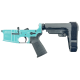 AR-15 Completed Lower Receiver with Adjustable SB Tactical Brace Assembly & Lower Parts Installed - Robins Egg Blue