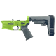 AR-15 Completed Lower Receiver with Adjustable SB Tactical Brace Assembly & Lower Parts Installed - Zombie Green