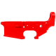 AR-15 Lower Receiver Stripped With ABC Logo - Red