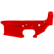 AR-15 Lower Receiver Stripped With ABC Logo - Red