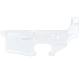 AR-15 Lower Receiver Stripped With ABC Logo - Storm Trooper White