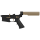 AR-15 Completed Two-Tone Lower Receiver with 6-Position Buffer Tube Assembly & Lower Parts Installed - Black and Magpul FDE