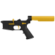 AR-15 Completed Two-Tone Lower Receiver with 6-Position Buffer Tube Assembly & Lower Parts Installed - Black and Gold