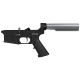 AR-15 Completed Two-Tone Lower Receiver with 6-Position Buffer Tube Assembly & Lower Parts Installed - Black and Tungsten Gray