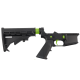 AR-15 Completed Two-Tone Lower Receiver with Adjustable M4 Stock Assembly & Lower Parts Installed - Black and Zombie Green