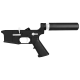 AR-15 Completed Two-Tone Lower Receiver with Pistol Buffer Tube Assembly & Lower Parts Installed - Black and Storm Trooper White