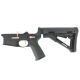 AR-15 Completed Two-Tone Lower Receiver with Collapsible Mil Spec Stock - Black and Rose Gold
