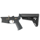 AR-15 Completed Two-Tone Lower Receiver with Adjustable Slim Line Stock- Black and Magpul FDE