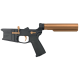 AR-15 Completed Two-Tone Billet Lower Receiver with 6-Position Buffer Tube - Black and Burnt Bronze