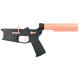 AR-15 Completed Two-Tone Billet Lower Receiver with 6-Position Buffer Tube - Black and Rose Gold