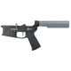 AR-15 Completed Two-Tone Billet Lower Receiver with 6-Position Buffer Tube - Black and Sniper Gray