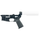 AR-15 Completed Two-Tone Lower Receiver with 6 Position Buffer Tube & Lower Parts Installed - Black and Storm Trooper White