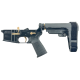 AR-15 Completed Two-Tone Lower Receiver with Adjustable SB Tactical Brace Assembly & Lower Parts Installed - Black and Burnt Bronze