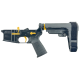 AR-15 Completed Two-Tone Lower Receiver with Adjustable SB Tactical Brace Assembly & Lower Parts Installed - Black and Gold