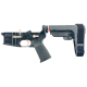 AR-15 Completed Two-Tone Lower Receiver with Adjustable SB Tactical Brace Assembly & Lower Parts Installed - Black and Rose Gold