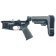 AR-15 Completed Two-Tone Lower Receiver with Adjustable SB Tactical Brace Assembly & Lower Parts Installed - Black and Sniper Gray