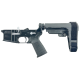 AR-15 Completed Two-Tone Lower Receiver with Adjustable SB Tactical Brace Assembly & Lower Parts Installed - Black and Tungsten Gray
