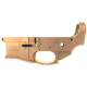AR-15 Stripped Billet Aluminum ABC-15Z Multi- Cal Lower Receiver - Cerakote Burnt Bronze