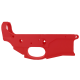 AR-15 Stripped Billet Aluminum ABC-15Z Multi- Cal Lower Receiver - Cerakote Red