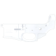 AR-15 Stripped Billet Aluminum ABC-15Z Multi- Cal Lower Receiver - Cerakote White
