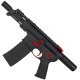 AR15 Two-Tone Micro .300 BLK Pistol Billet Upper/ Lower 5